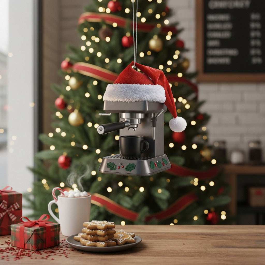 Brew Up Holiday Cheer: The Perfect Coffee Maker Christmas Ornament!