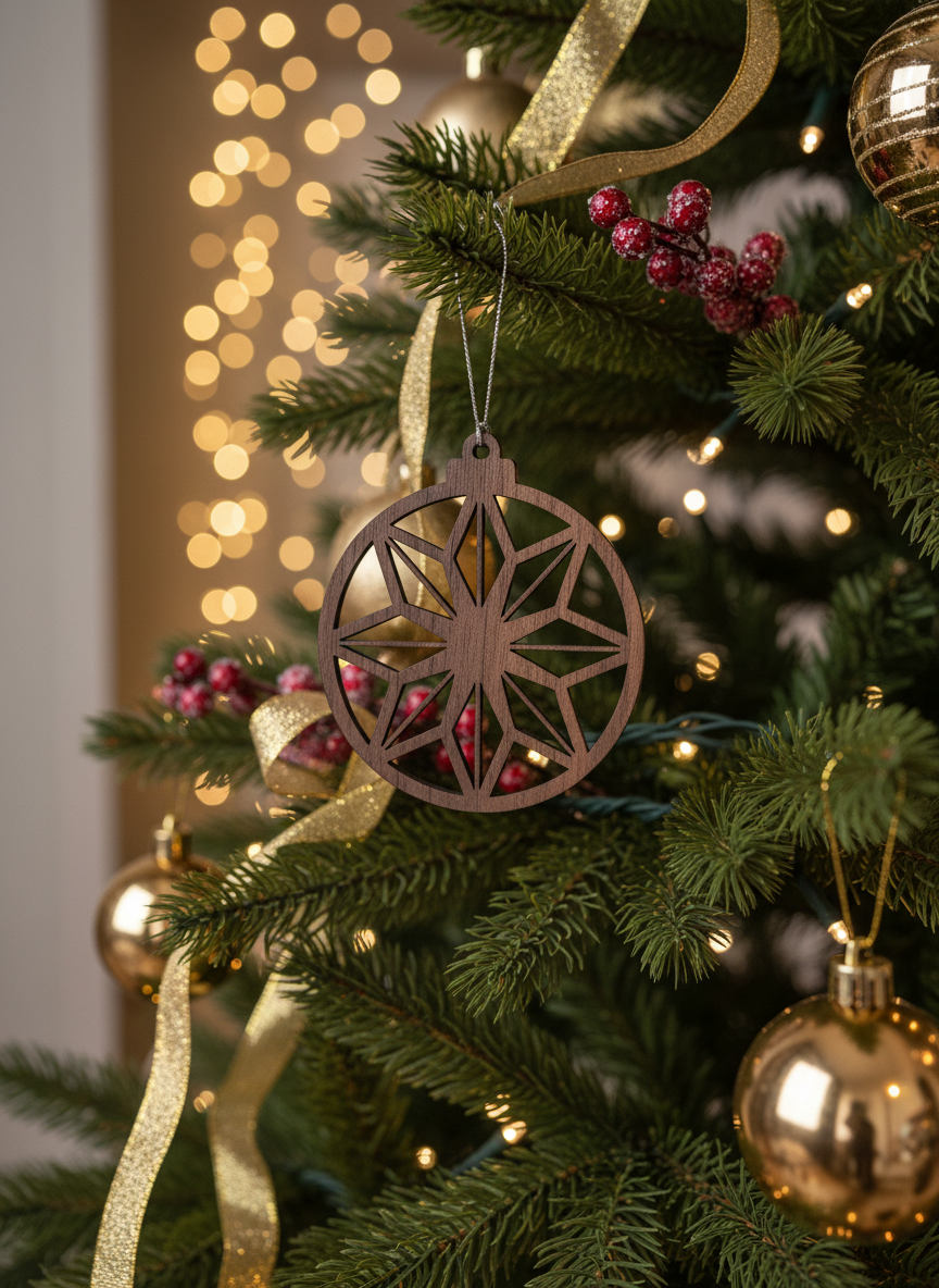 Guide Your Path: The Liahona 2024 LDS Wood Ornament for Faith & Family