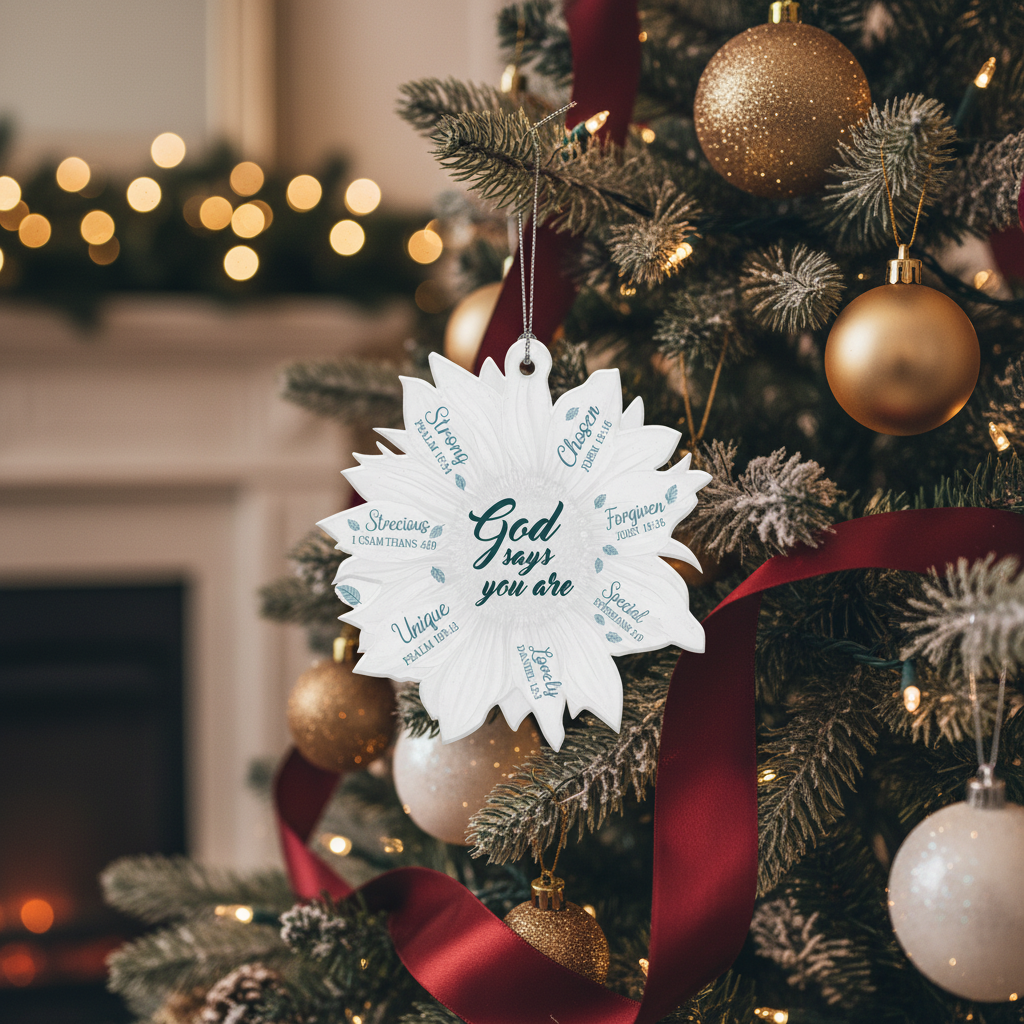 Radiant Faith: The Sunflower Christian Ornament Your Tree Needs