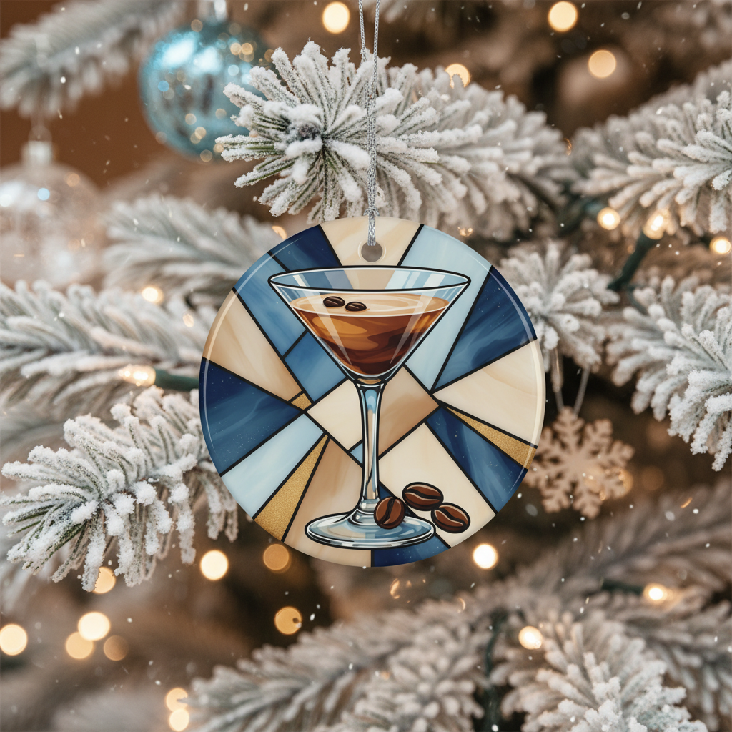 Shake Up Your Tree: The Espresso Martini Ornament for a Spirited Season