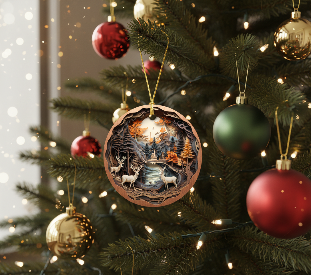 Immortalize 2025: Your Personalized Ceramic Christmas Ornament Awaits!