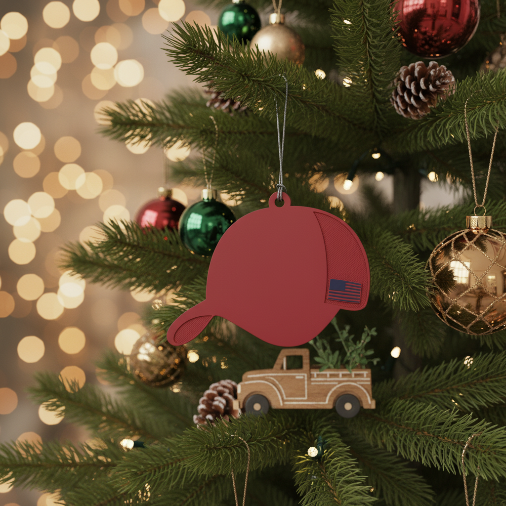 Show Your Patriotism: The MAGA Hat Wooden Ornament for 2024