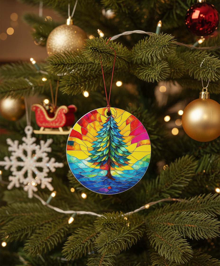 Brighten Your Home: The Dazzling 2025 Rainbow Tree Suncatcher Ornament