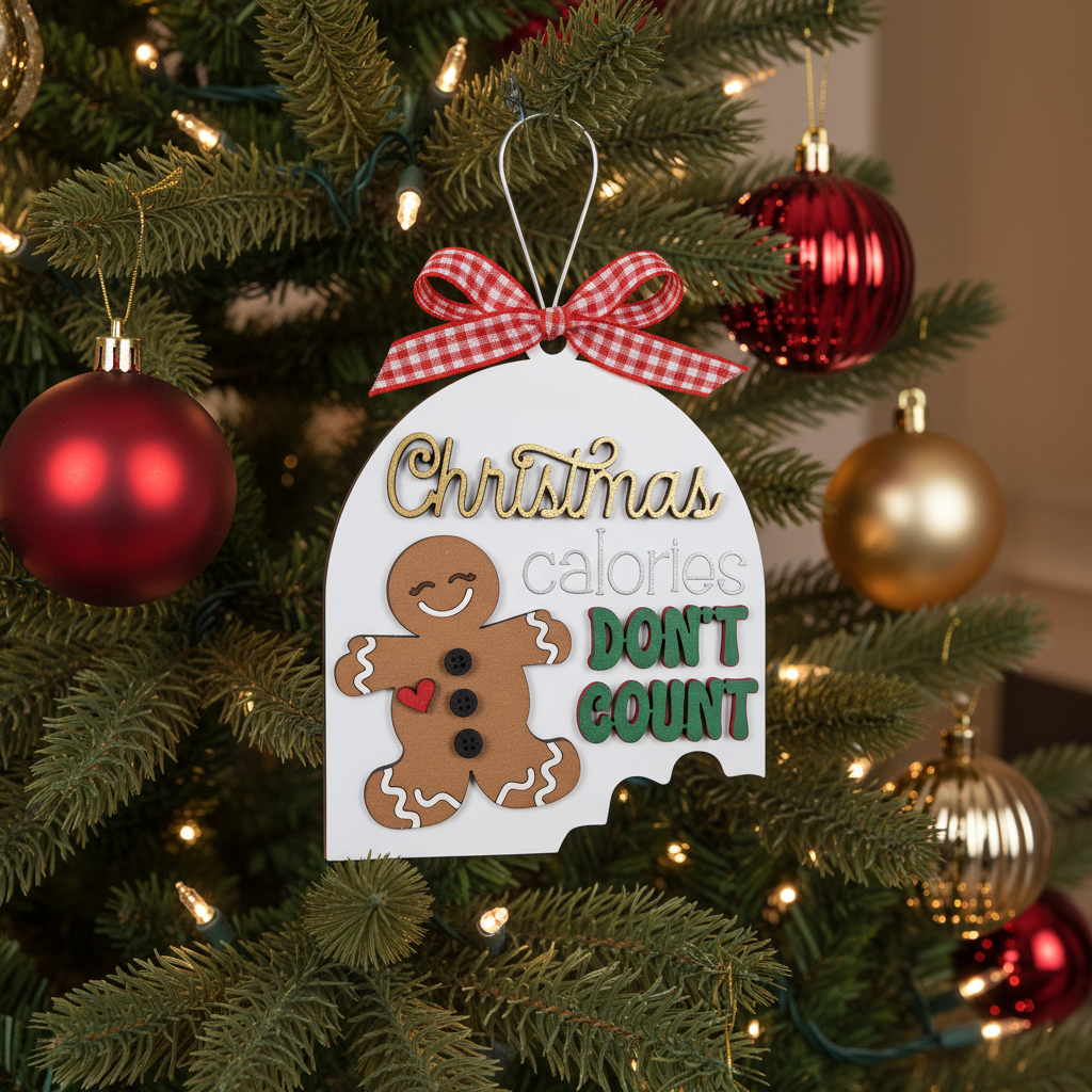 Laugh Your Way Through Christmas: The Funny Gingerbread Ornament SVG!