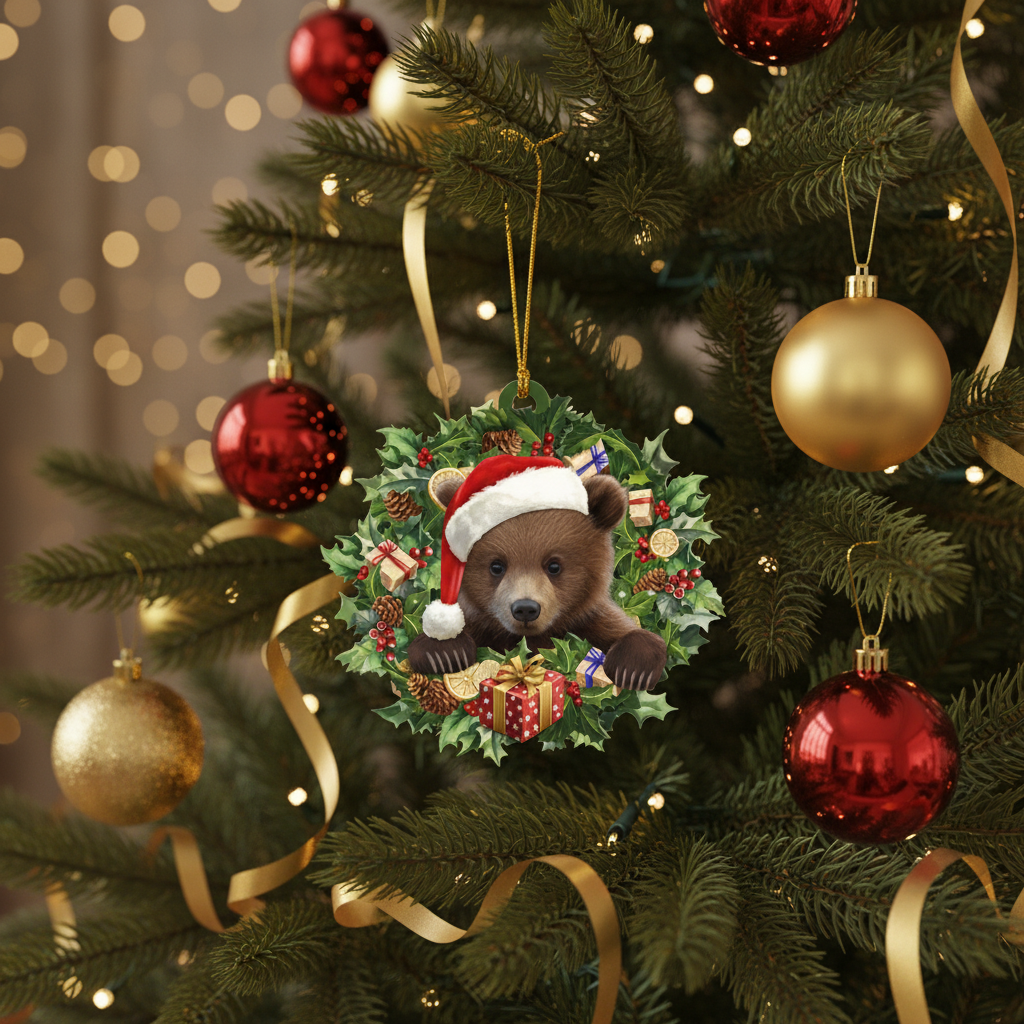 Bring Cozy Charm Home: The Brown Bear Christmas Ornament
