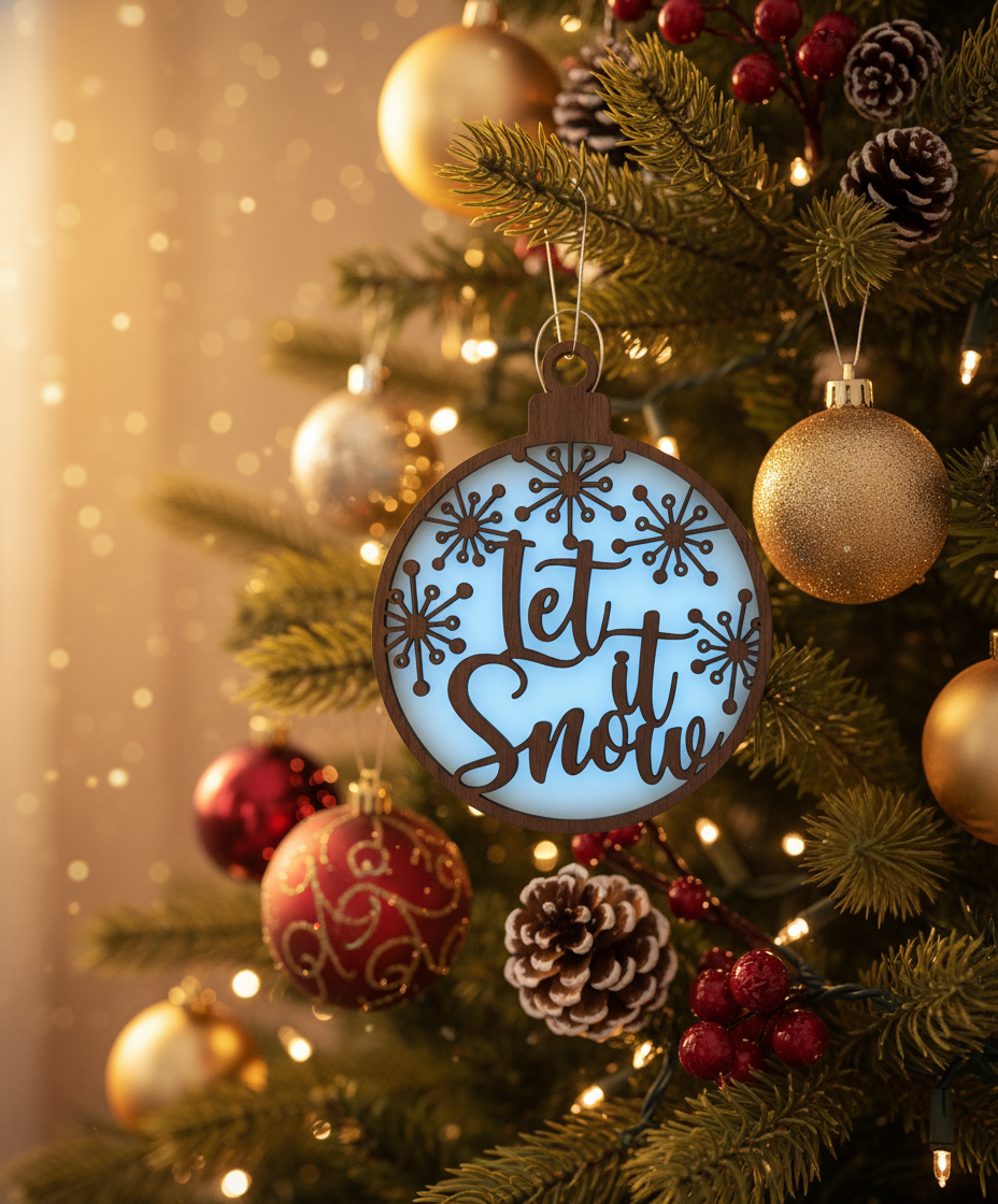 Craft Your Winter Wonderland: The 'Let It Snow' SVG for Festive Decor