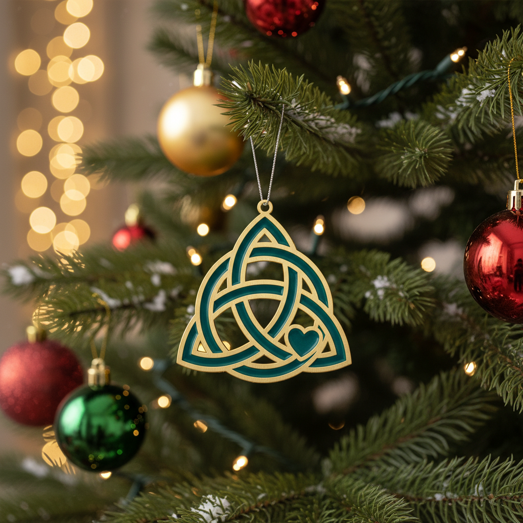 Celebrate Bonds: The Celtic Knot Friendship Wood Ornament Your Friends Deserve