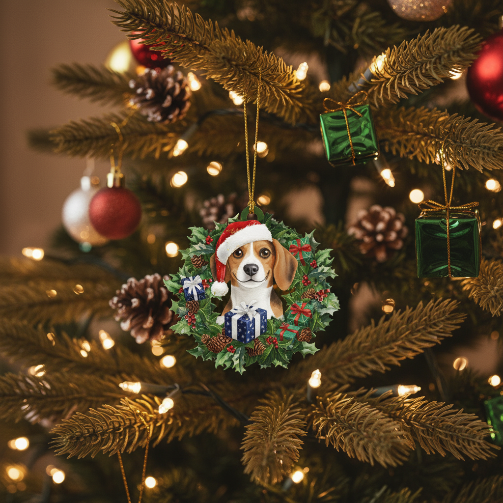 Deck the Paws: A Beagle Christmas Ornament for Every Pet Lover