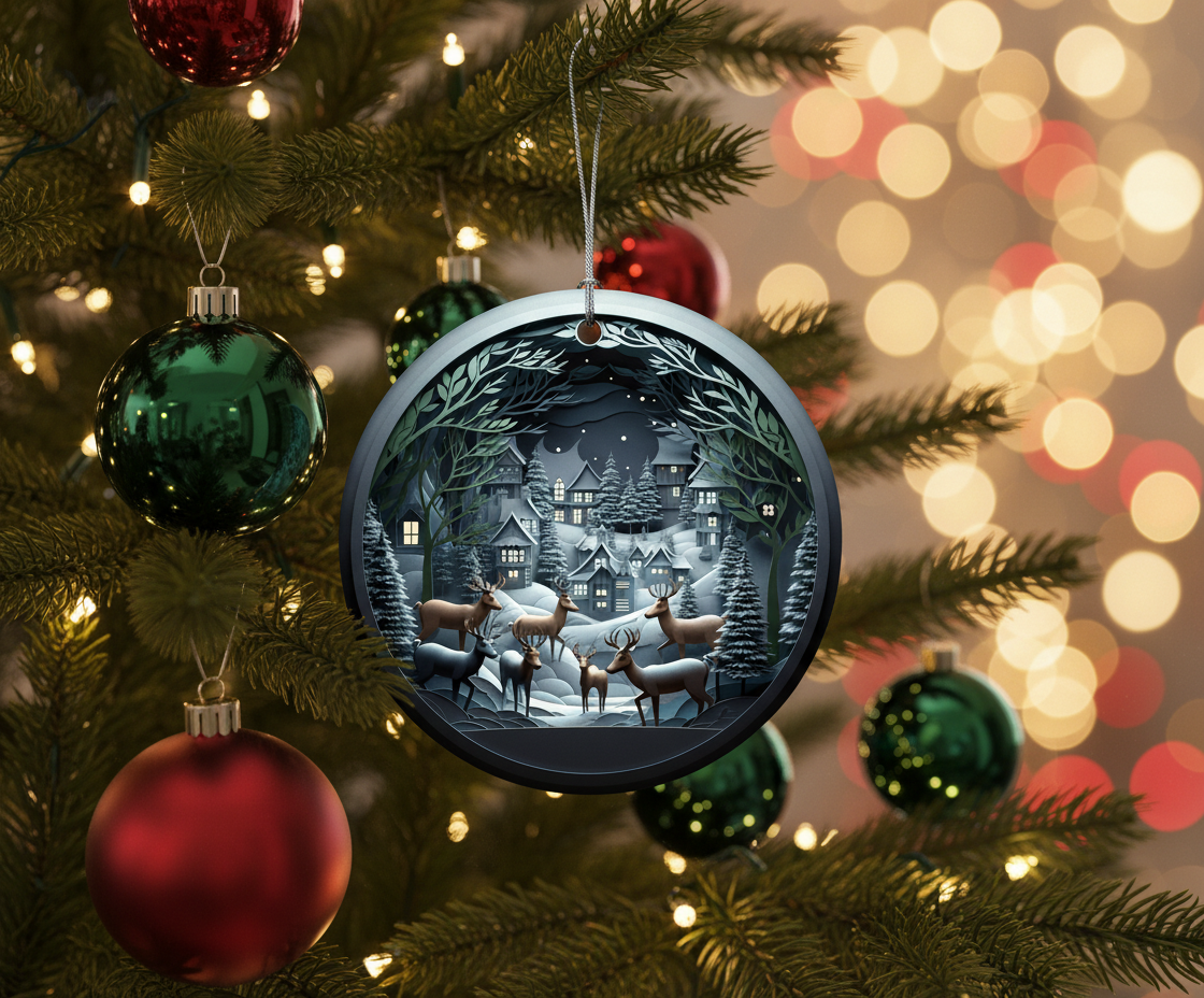 Bring Timeless Elegance Home: The 2025 Stained Glass Effect Christmas Ornament