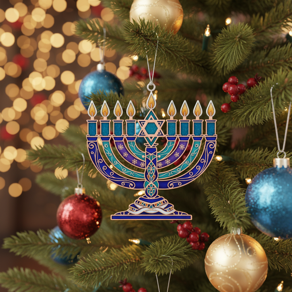 Unite Traditions: The Perfect Interfaith Hanukkah Christmas Ornament