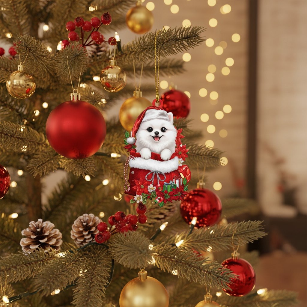 Celebrate Your Furry Friend: The Perfect Pomeranian Christmas Ornament