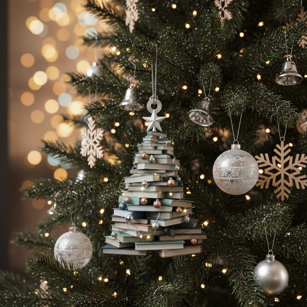 Adorn Your Tree: The Perfect Book Lover Ornament Set for Readers