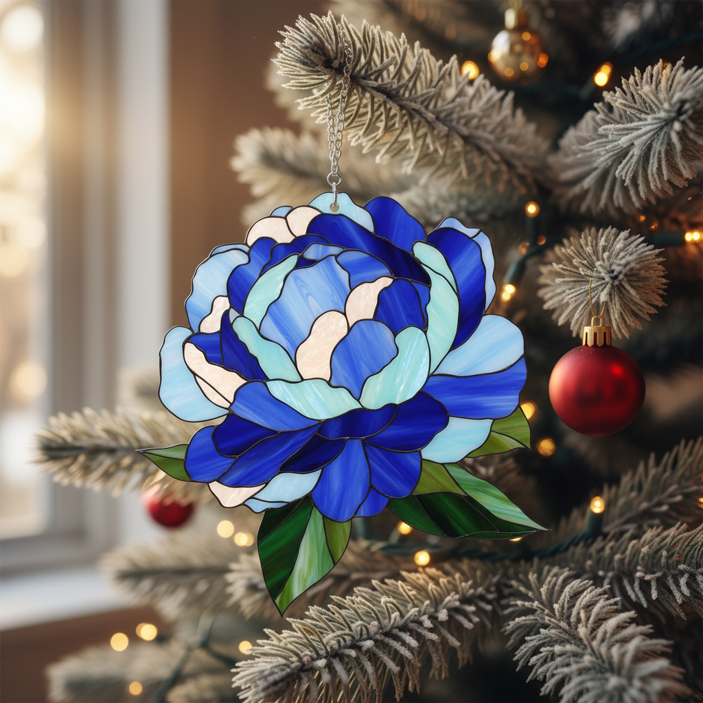 Brighten Your Home: The Acrylic Peony Suncatcher – A Gift of Lasting Beauty