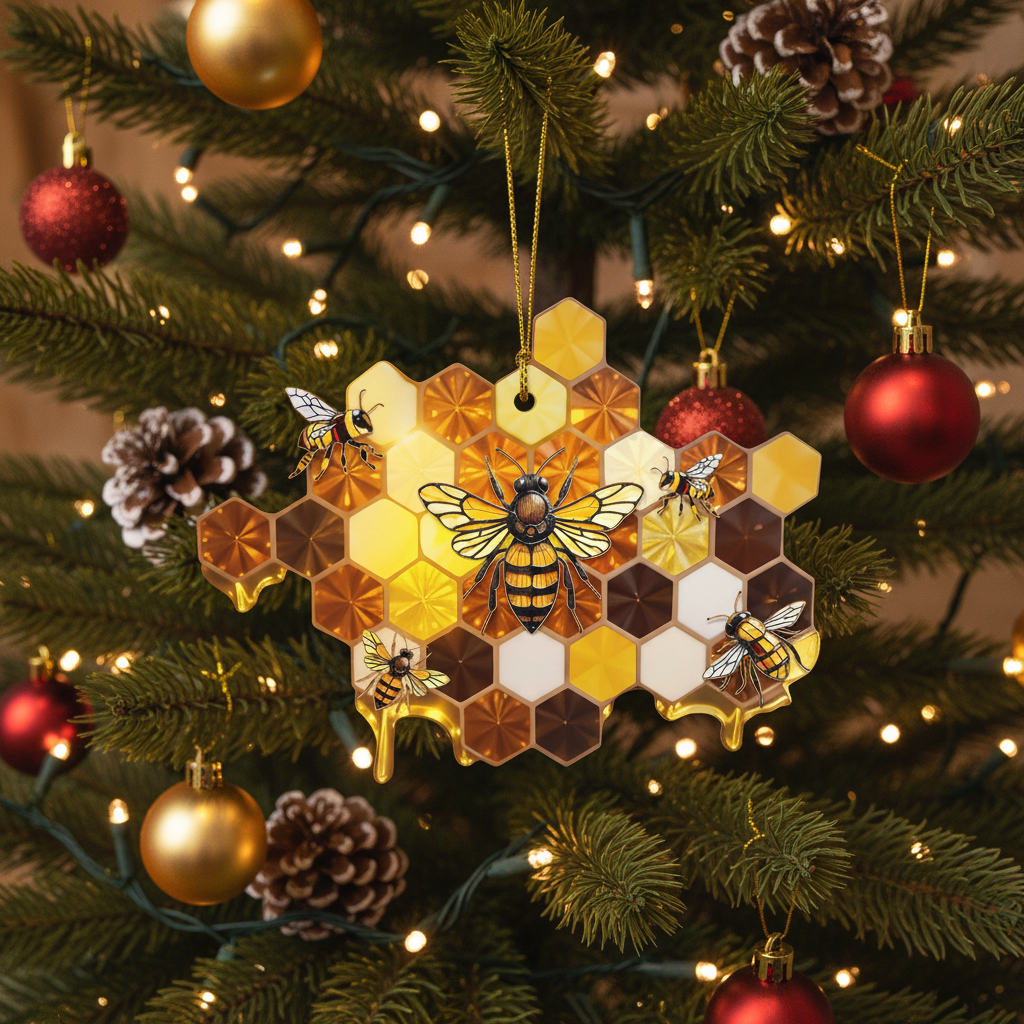 Shine Bright: The Honey Bee Suncatcher - A Sweet Gift for Nature Lovers