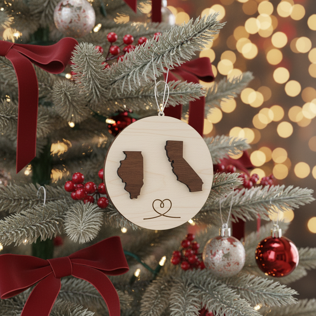 Bridge the Miles: A Personalized Ornament for Your Best Friend