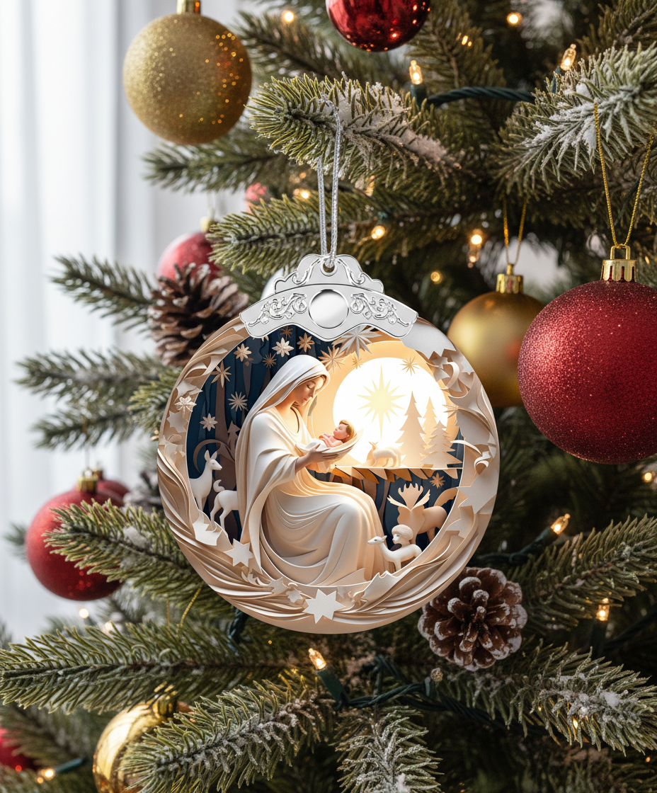 Heartfelt Memorial Ornament: Keeping Loved Ones Close, Always in Your Heart