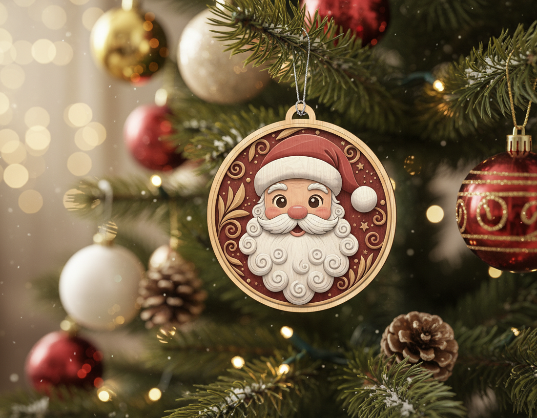 Bring Holiday Magic to Life: 3D Illusion Christmas Ornament Files