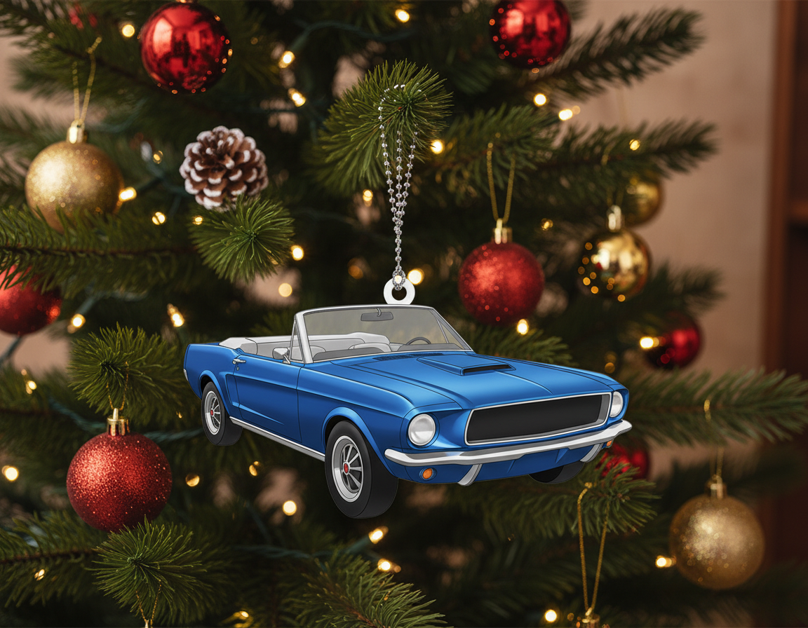Rev Up Your Tree: The Ultimate Personalized Car Photo Ornament