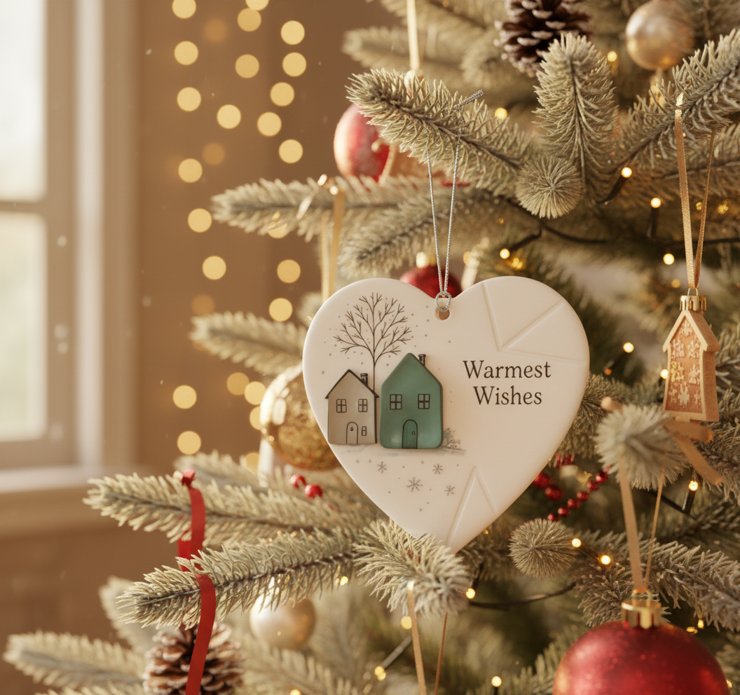 The Perfect Thank You: Celebrate Neighbors with a Sea Glass Heart Ornament