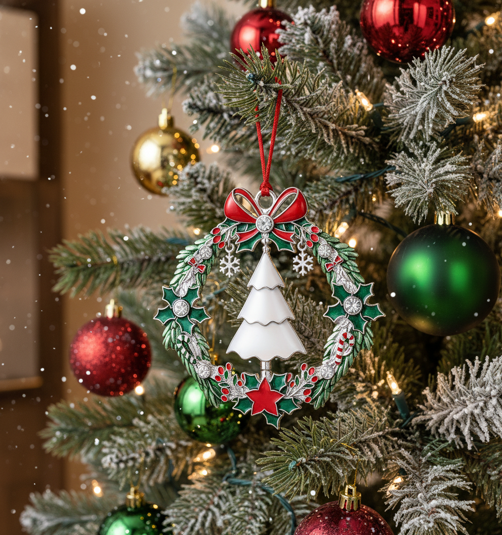 Spin into 2025: Your Must-Have Rotating Christmas Wreath Keepsake