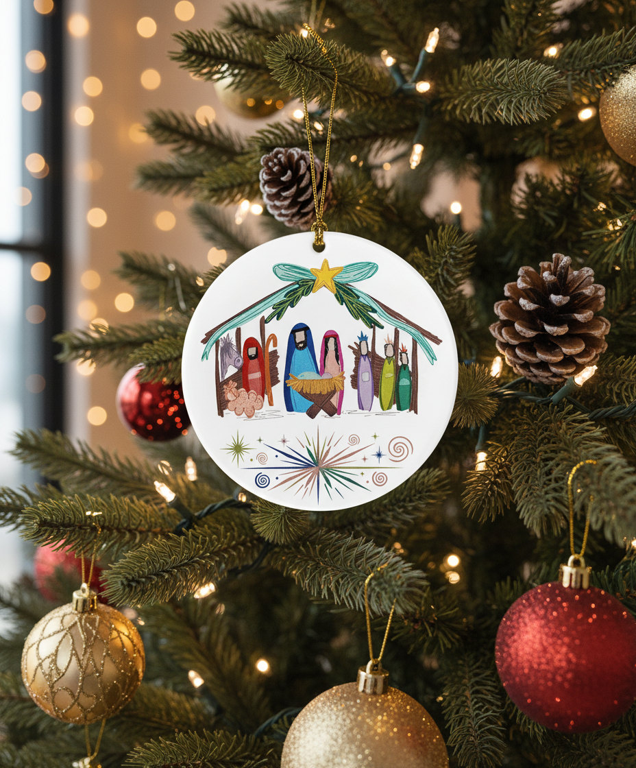 Celebrate Faith: Holy Family Nativity Ornament for Christmas 2025