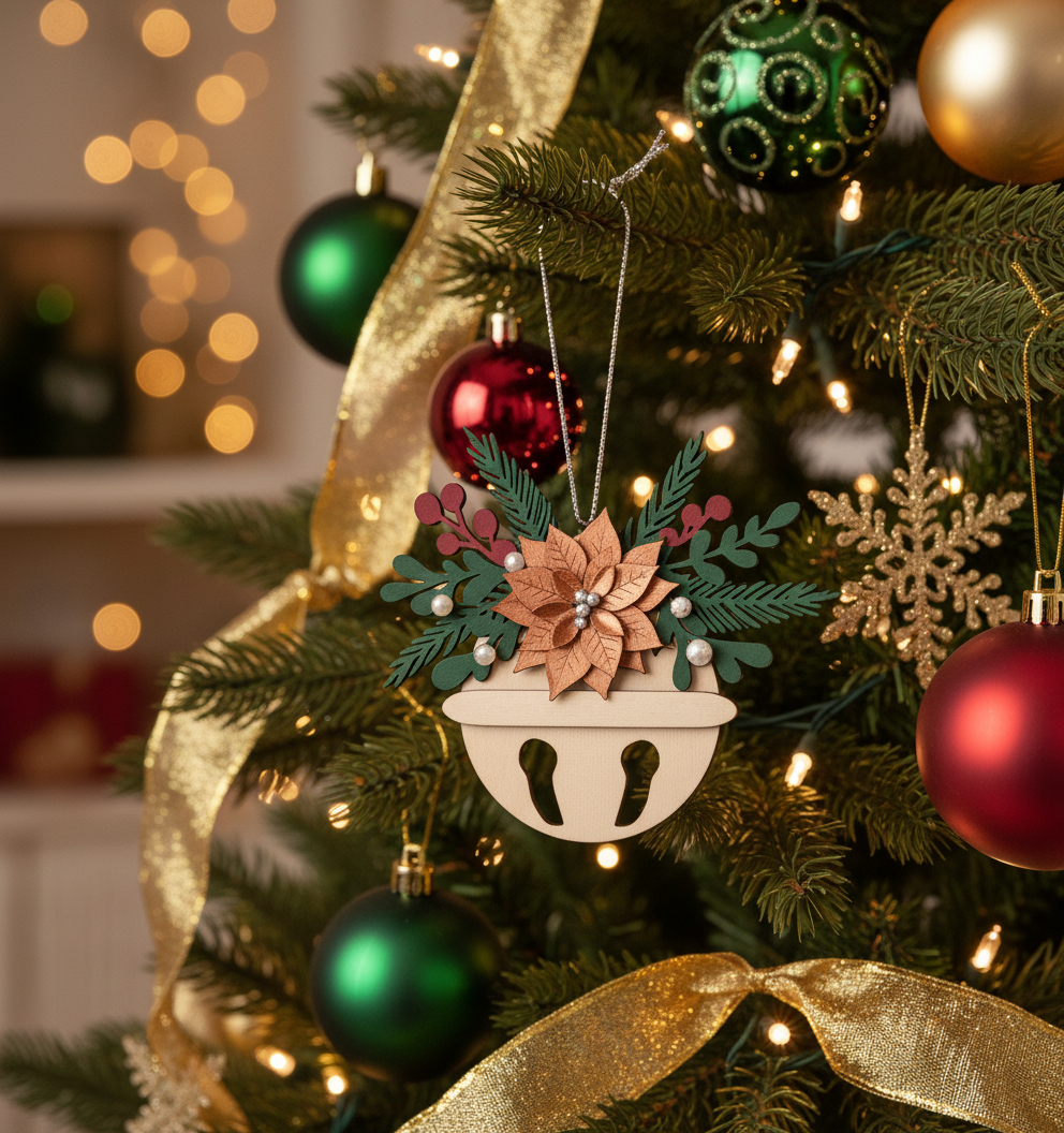 Craft Dazzling Holiday Decor: Mistletoe & Holly Jingle Bell SVG Files