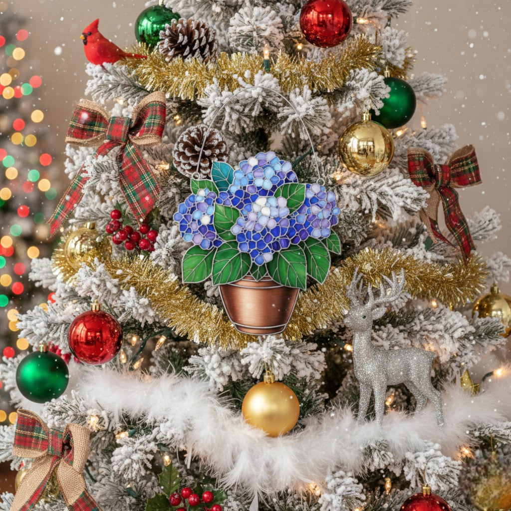 Adorn Your Windows: The Hydrangea Suncatcher That Blooms Forever Indoors