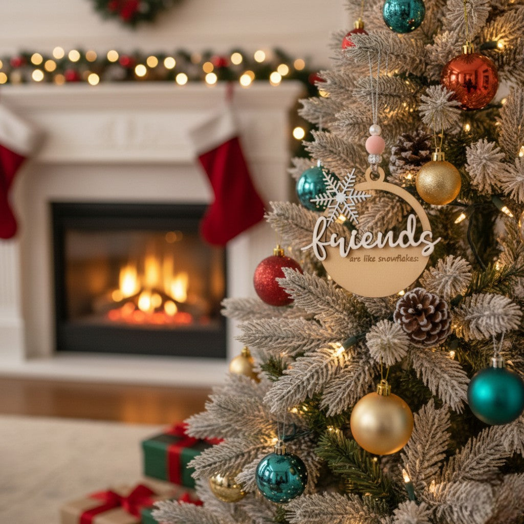 Celebrate Friendship: The Perfect Wooden Snowflake Ornament Gift