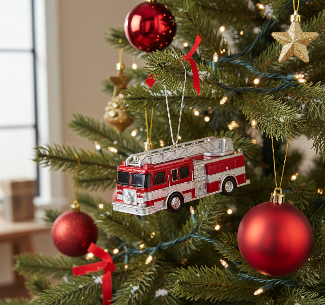 [2D FLAT ACRYLIC] "18 Wheels Pay The Bills" Trucker Christmas Ornament | Romantic Truck Driver Gift for Husband