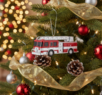 [2D FLAT ACRYLIC] "18 Wheels Pay The Bills" Trucker Christmas Ornament | Romantic Truck Driver Gift for Husband