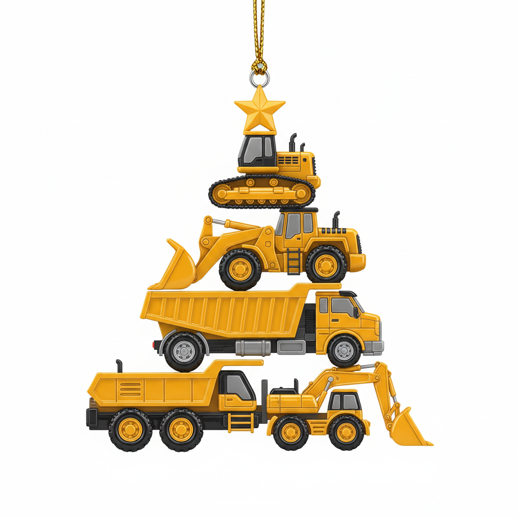 [2D FLAT ACRYLIC] Angel Wing Memorial Christmas Ornament | In Memory of a Truck Driver Gift