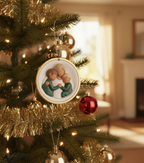 [2D FLAT ACRYLIC] Mother and Two Children Christmas Ornament 2025 | Heartfelt 3D Keepsake Gift for Mom