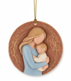 [2D FLAT ACRYLIC] Cherished Mom and Child Christmas Ornament 2025 | Heartfelt Keepsake Gift for Mothers