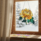 [2D FLAT ACRYLIC] Birth Flower Suncatcher – Custom Grandma's Garden Gift for Mom