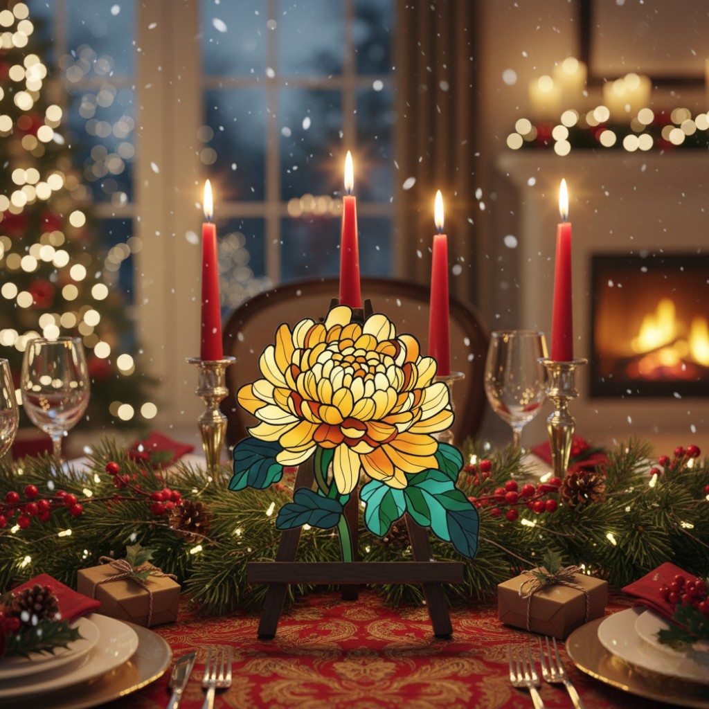 [2D FLAT ACRYLIC] Birth Flower Suncatcher – Custom Grandma's Garden Gift for Mom