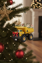 [2D FLAT ACRYLIC] Personalized Trucker Christmas Ornament - Custom Name Gift for a Truck Driver