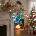 [2D FLAT ACRYLIC] Spirit Bluebird Memorial Ornament – Acrylic Bird from Heaven Sympathy Gift