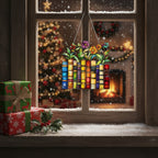 [2D FLAT ACRYLIC] Floral Book Suncatcher Ornament – Unique Acrylic Gift for Book Lovers