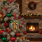 [2D FLAT ACRYLIC] Floral Book Suncatcher Ornament – Unique Acrylic Gift for Book Lovers