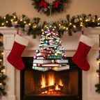 [2D FLAT ACRYLIC] Book Tree Ornament for Book Lovers – Christmas Decorations