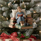 [2D FLAT ACRYLIC] Life is Better With Cats and Books Ornament – Christmas Gift for Book Lovers