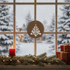 [2D FLAT ACRYLIC] Gingerbread Latte Art Ceramic Christmas Ornament – A Taste of Holiday Warmth