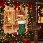 [2D FLAT ACRYLIC] Charming Capybara Ornament – Unique Christmas Tree & Car Decor Gift