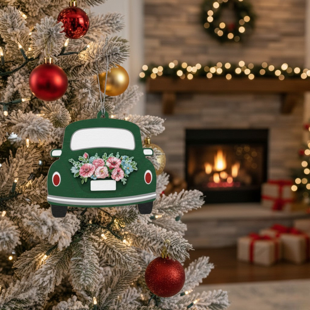 [2D FLAT ACRYLIC] Our First Christmas Married Ornament 2025 – Personalized Couple Ornament Keepsake Gift