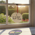 [2D FLAT ACRYLIC] I Saw That 2025 Funny Christmas Ornament – Ceramic Holiday Gift for Bestie