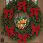 [2D FLAT ACRYLIC] Adorable Orange Cat Monstera Suncatcher – Window Decor for Plant Lovers