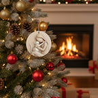 [2D FLAT ACRYLIC] Personalized Family Name Christmas Ornament 2025 – Custom Keepsake Gift for Parents