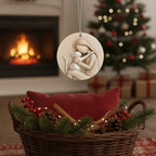 [2D FLAT ACRYLIC] Personalized Family Name Christmas Ornament 2025 – Custom Keepsake Gift for Parents