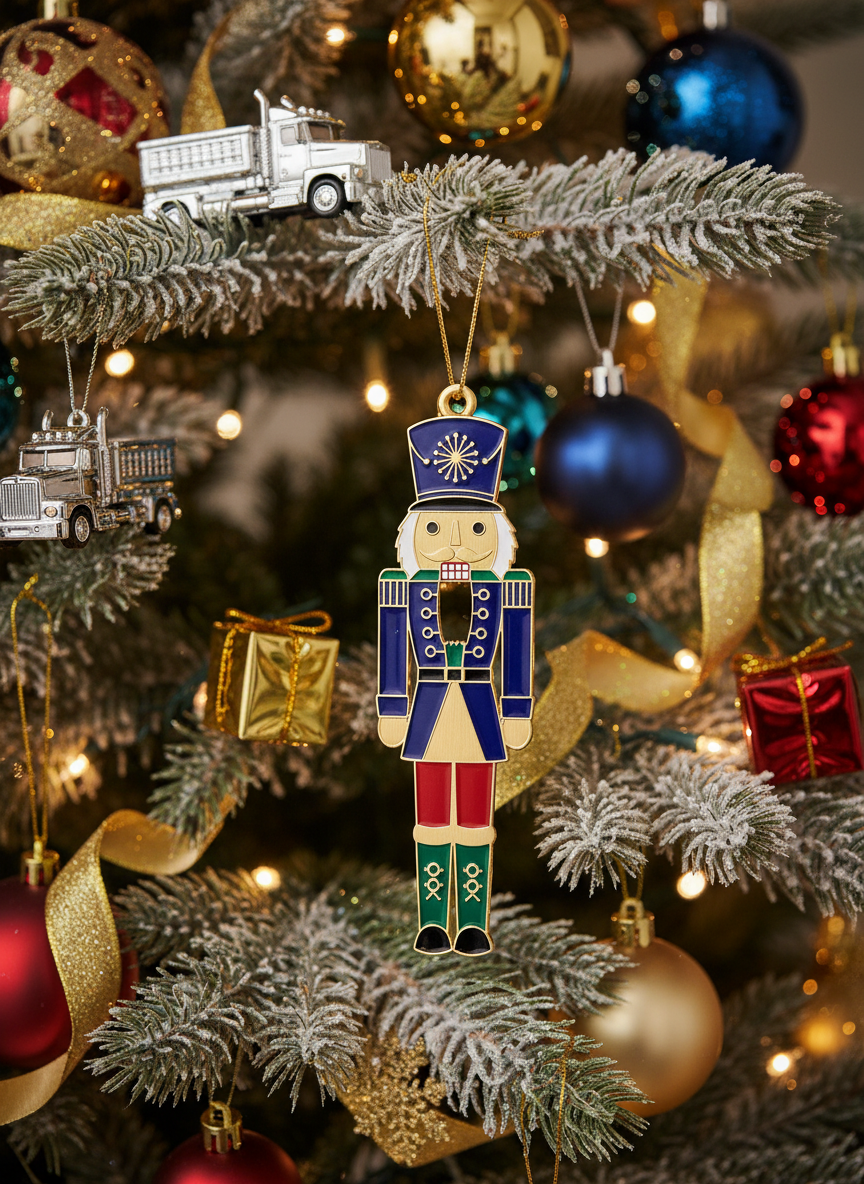 [2D FLAT ACRYLIC] Magical Cloisonné Nutcracker Christmas Ornament – Holiday Gift with Legend Story Card