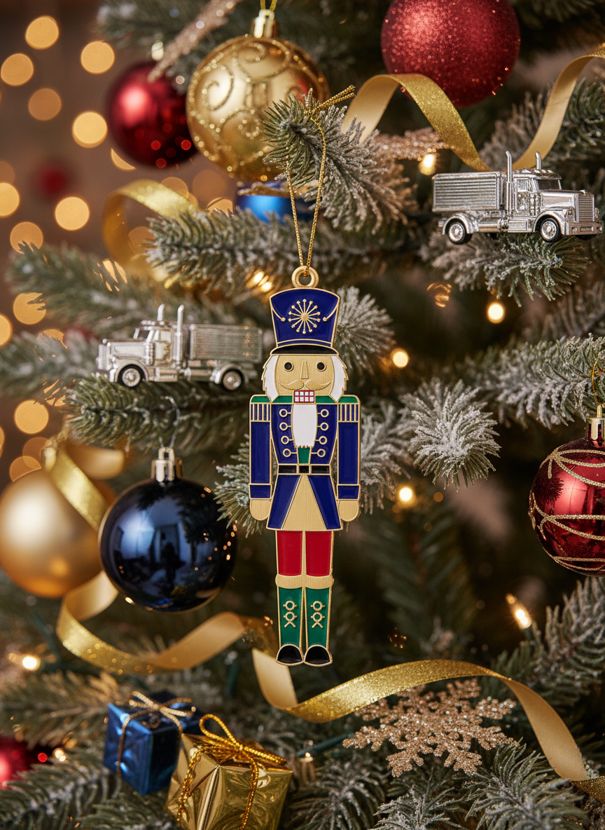 [2D FLAT ACRYLIC] Magical Cloisonné Nutcracker Christmas Ornament – Holiday Gift with Legend Story Card